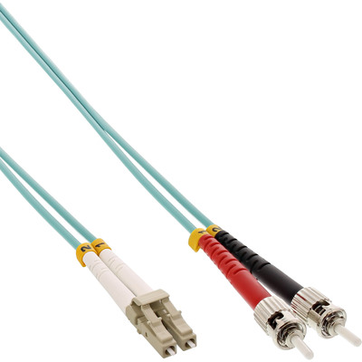 InLine® LWL Duplex Kabel, LC/ST, 50/125µm, OM3, 5m (Produktbild 1)