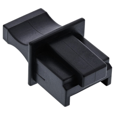 InLine® Staubschutz, für RJ45 Buchse, schwarz 100er Pack (Produktbild 1)