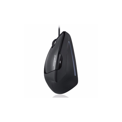 Perixx PERIMICE-513 L, ergonomische Maus, für Linkshänder, vertikal, schwarz (Produktbild 1)